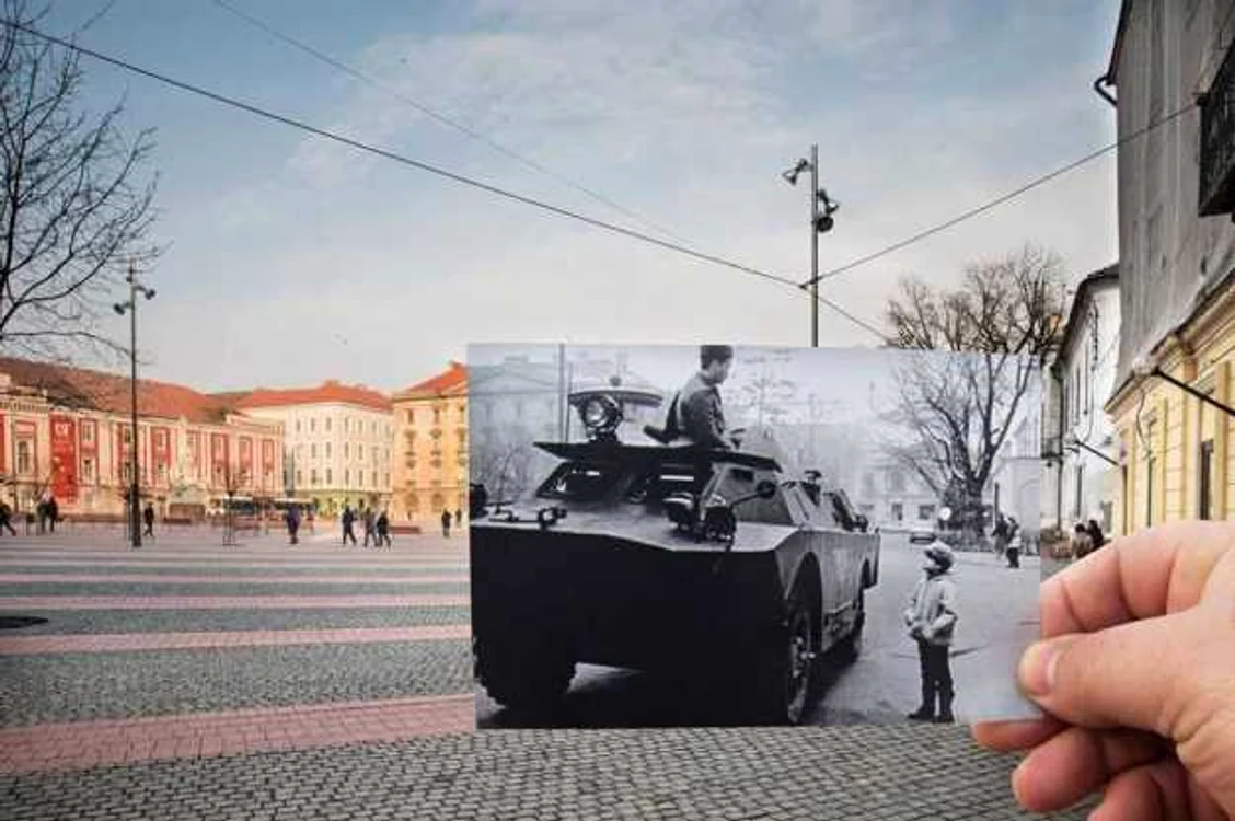 revoluţia de la Timişoara. ieri şi azi FOTO dani Amariei