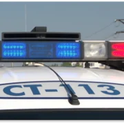 Masina de politie cu girofar la Constanta