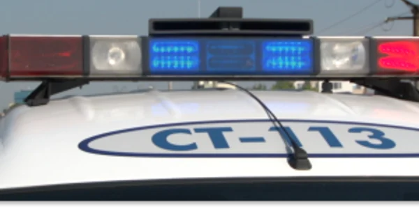 Masina de politie cu girofar la Constanta