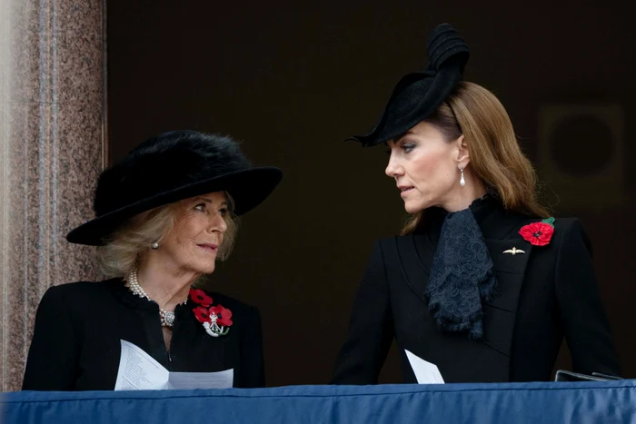 Kate și Camilla de Ziua Comemorării, 2025, cu maci la rever, Profimedia (1) jpg