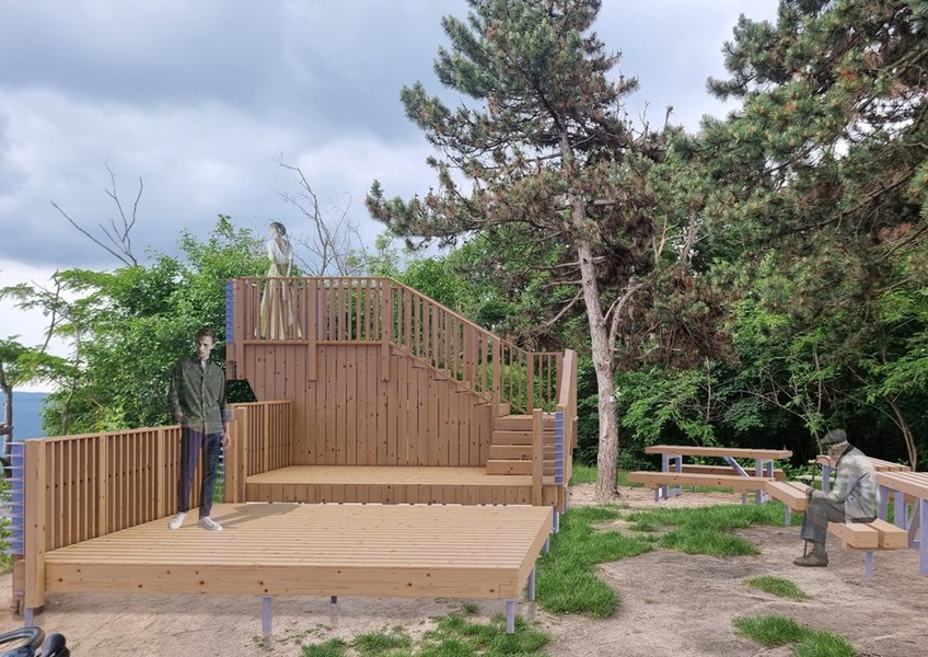 Pădure transformată în parc, la Râmnicu Vâlcea. Primăria cheltuie peste 200.000 de euro FOTO