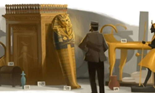 HOWARD CARTER, omagiat de GOOGLE  Arheologul britanic a descoperit mormântul lui Tutankamon, în 1922 jpeg