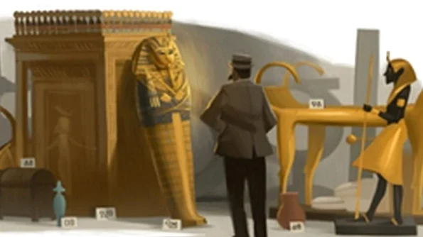 HOWARD CARTER, omagiat de GOOGLE Arheologul britanic a descoperit mormântul lui Tutankamon, în 1922 jpeg