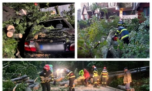 Imagini cu pagubele provocate de furtuna care a făcut ravagii în 14 județe