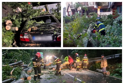 Imagini cu pagubele provocate de furtuna care a făcut ravagii în 14 județe