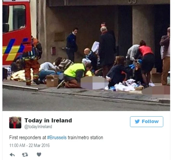 După atentatul de la metrou, trecătorii au sărit în ajutorul răniților