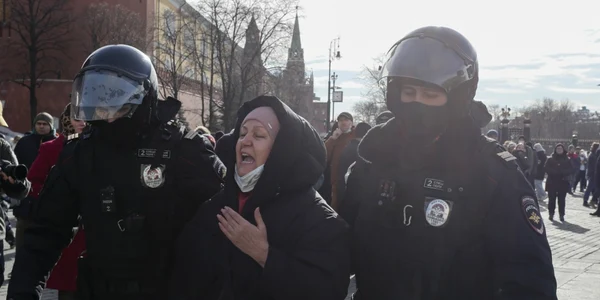 Proteste Moscova împotriva războiului din Ucraina. FOTO EPA-EFE