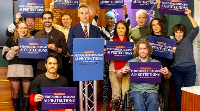 Actorii britanici se simt ameninţaţi de AI. FOTO: Equity