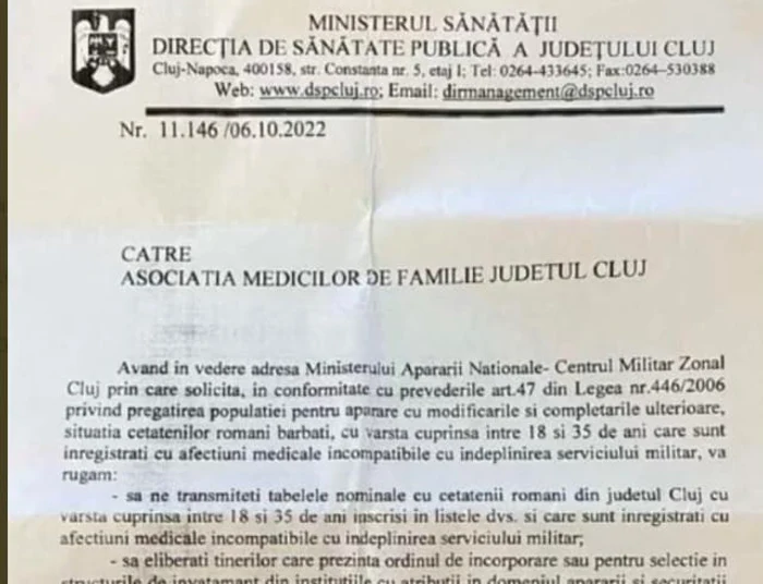 MApN susține că DSP-urile trebuie să trimită periodic situația cu bărbații care nu pot face armata