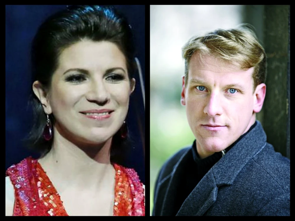 Mezzosoprana Elisabeth Kulman şi bas-baritonul Günther Groissböck, interpreţii din „Aurul Rinului“