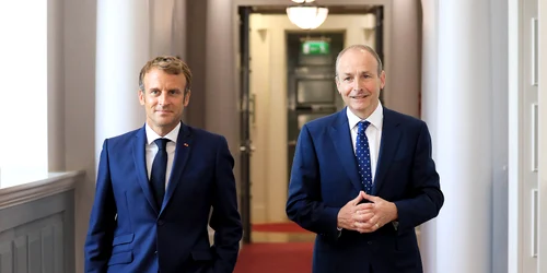 Emmanuel Macron Micheál Martin GettyImages 1234877618 jpg