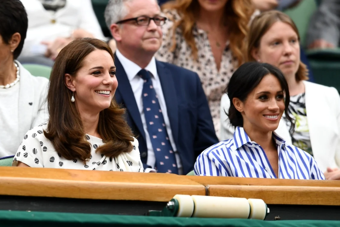 Kate Middleton şi Meghan Markle au urmărit împreună semifinala masculină şi finala feminină de la Wimbledon 2018 FOTO Getty Images
