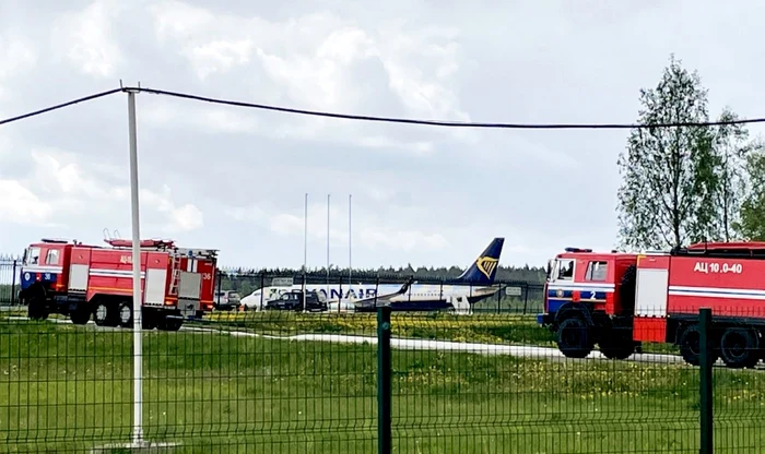 Avionul a fost deviat de pe traiectoria sa în urma unei "alerte cu bombă" Foto AFP