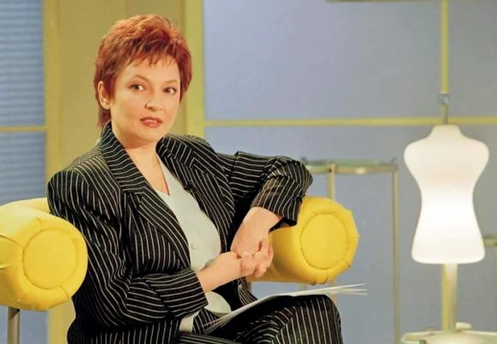 Mihaela Tatu, în rolul de prezentatoare tv, în urmă cu câţiva ani
