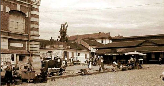 Hala Radu Negru din centrul oraşului Turnu Severin (1914-1917) FOTO Facebook