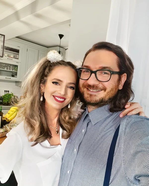 Chef Florin Dumitrescu, alături de soție