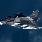 Avion Gripen înarmat cu rachete Meteor jpg