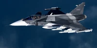 Avion Gripen înarmat cu rachete Meteor jpg