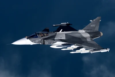 Avion Gripen înarmat cu rachete Meteor jpg
