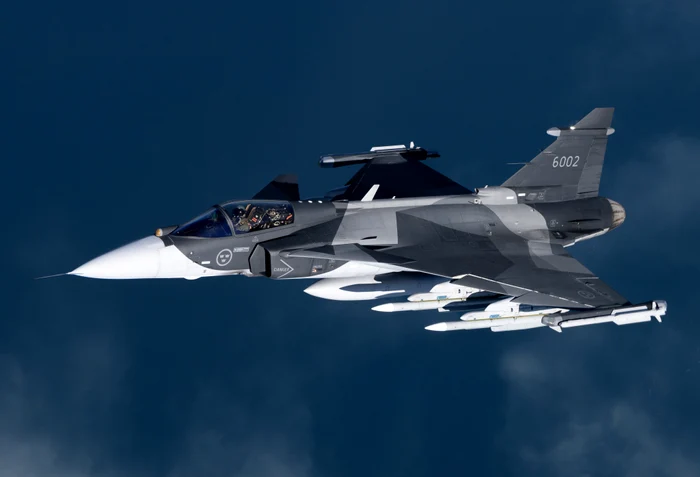 Avion Gripen, înarmat cu rachete Meteor/FOTO:X