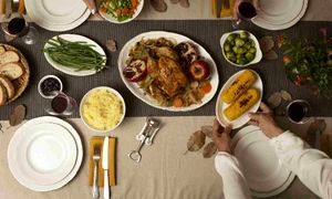 thanksgiving dinner assortment table (1) jpg