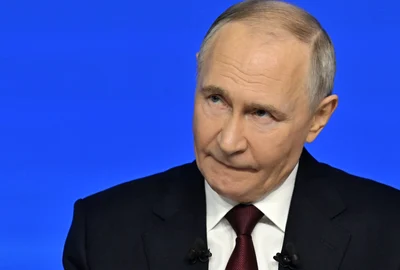 Vladimir Putin în conferința anuală FOTO AFP 