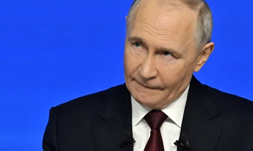 Vladimir Putin în conferința anuală FOTO AFP 