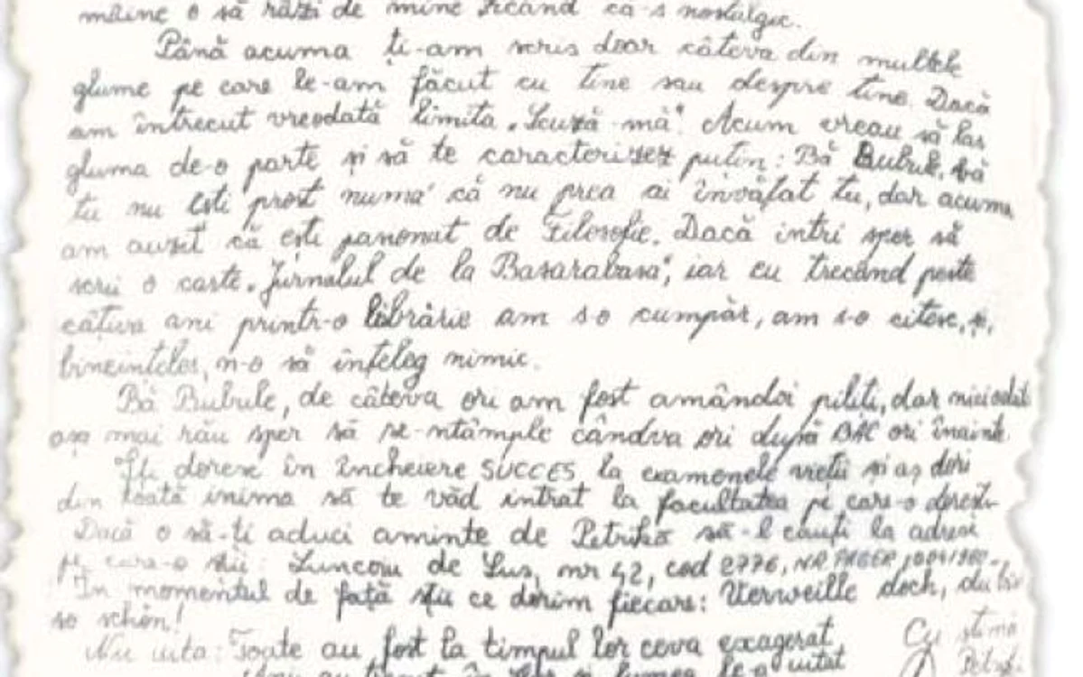 Un coleg i-a profeţit lui Bubu că va scrie „Jurnalul de la Basarabasa“