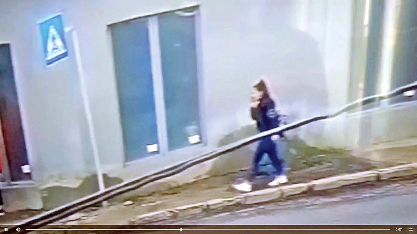 Luiza, înainte de a urca în automobilul asasinului