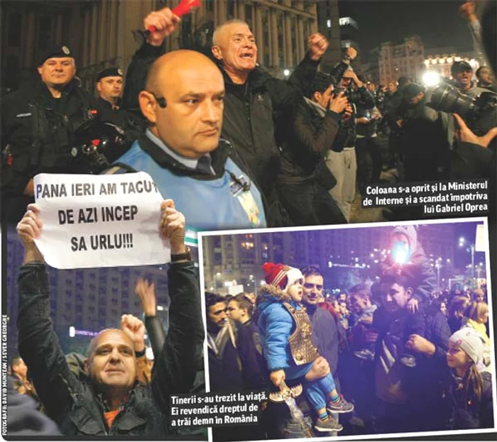 Colaj foto de la proteste