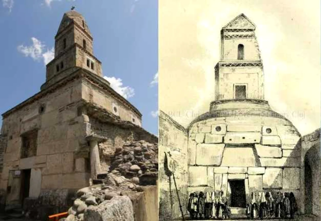 Densus în prezent şi în 1840.