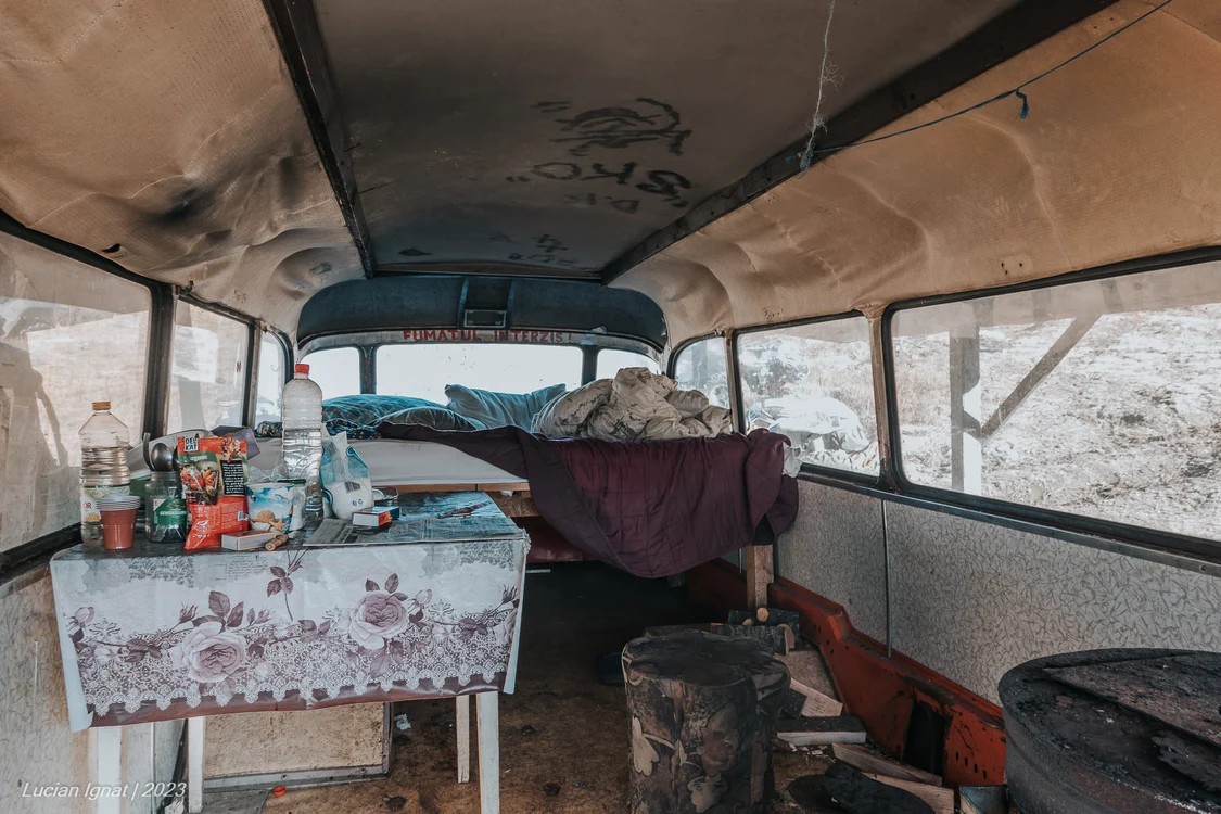 Interiorul autobuzului / foto: Lucian Ignat