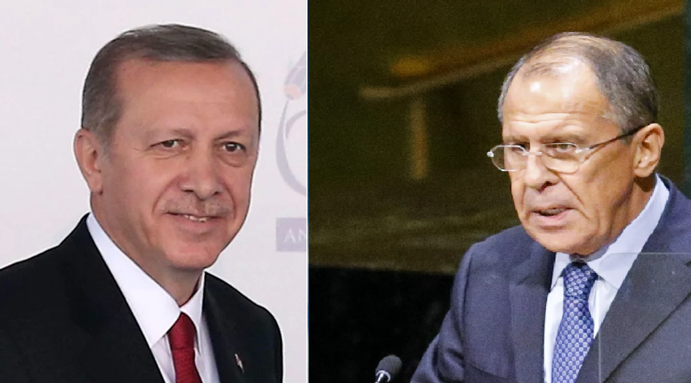 
    Președintele turc, Recep Erdogan (61 de ani), și ministrul rus al Afacerilor Externe, Sergei Lavrov (65 de ani)foto: Getty  
