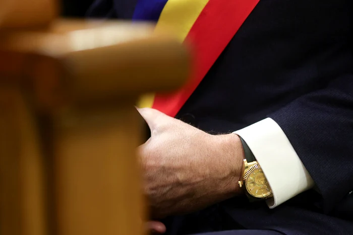 Primarul cu ceas de 30.000 de euro, la întâlnirea cu Ilie Bolojan FOTO: Inquam photos/ Octav Ganea