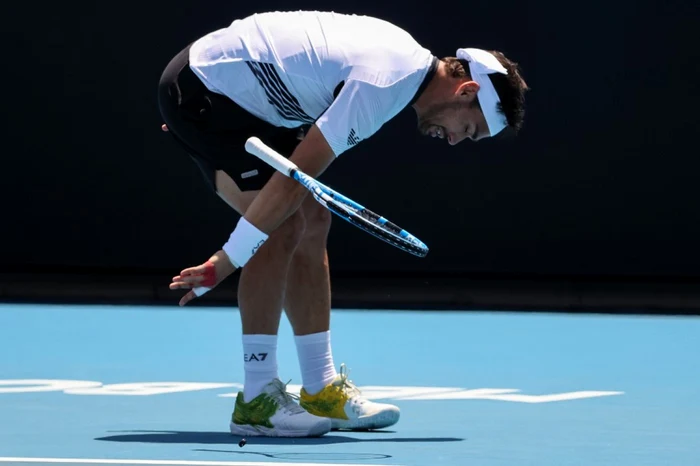 Fabio Fognini a oferit imaginea zilei a doua la Australian Open 2020 FOTO AFP