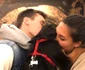 Louis și Marie Ducruet, împreună cu cățelul lor salvat din România, Pancake. FOTO: Instagram