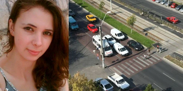 Trecerea de pietoni unde Mădălina Băcanu a fost lovită duminică după-amiază.
