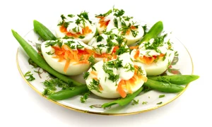 Fresh eggs and vegetables jpeg