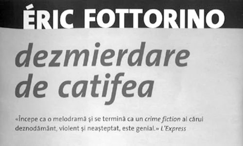 Éric Fottorino, Dezmierdare de catifea jpeg