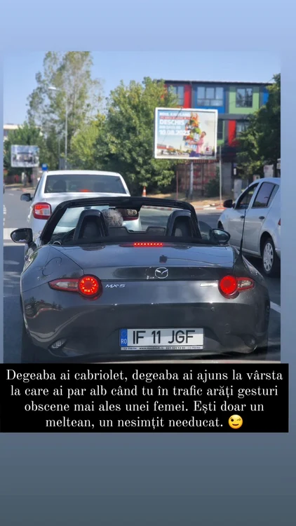 Postarea de pe Instagram a Oanei Roman / foto: Captură InstaStory