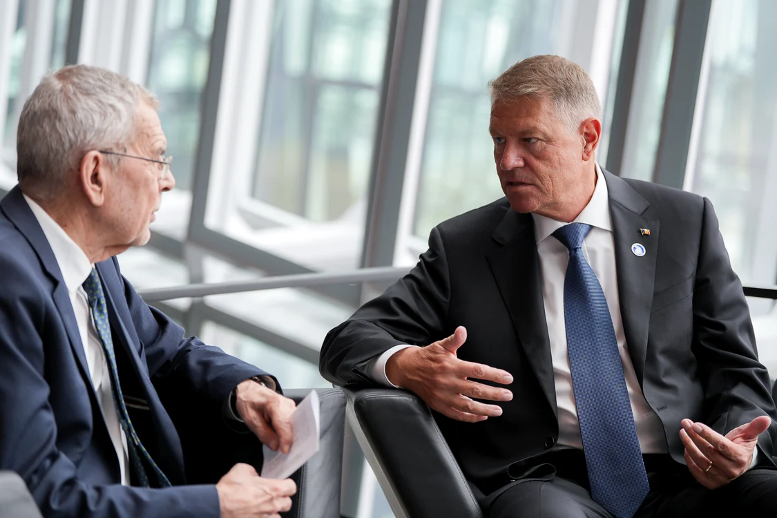 Klaus Iohannis, alături de președintele Austriei FOTO: Twitter