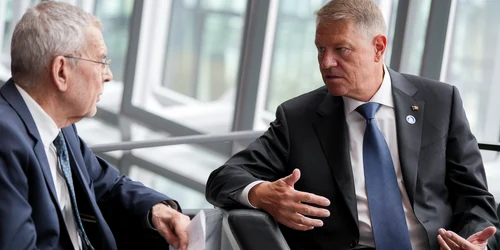 Klaus Iohannis, alături de președintele Austriei FOTO: Twitter