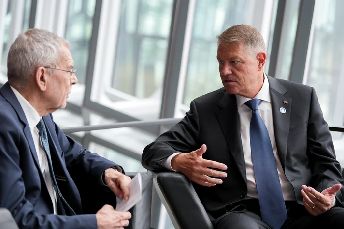 Klaus Iohannis, alături de președintele Austriei FOTO: Twitter