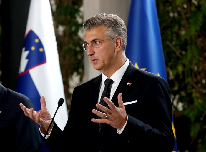 Premierul Croatiei, Andrej Plenković, il contrazice pe Viktor Orban FOTO EPA-EFE