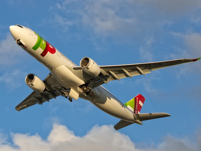 Avion Tap Air Portugal în zbor