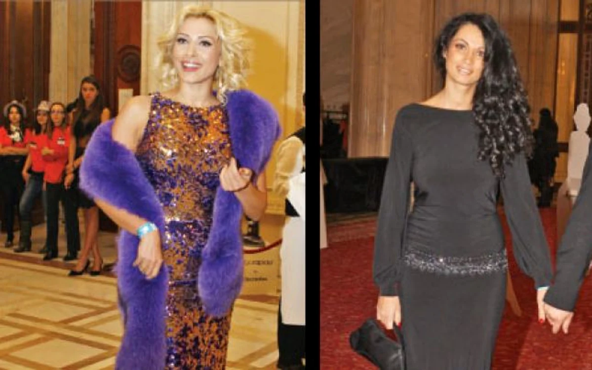Iulia Vântur, costumată pentru bal şi de Nicoleta Luciu a optat pentru negru