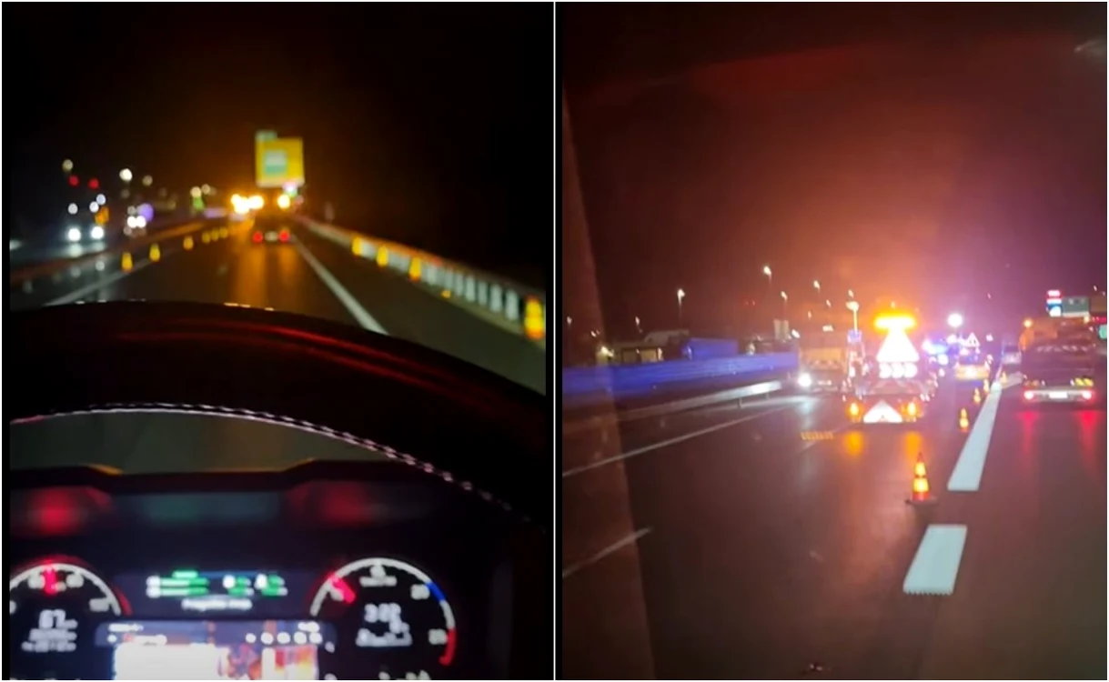 Imagini de la accidentul din Slovenia în care au murit doi români.