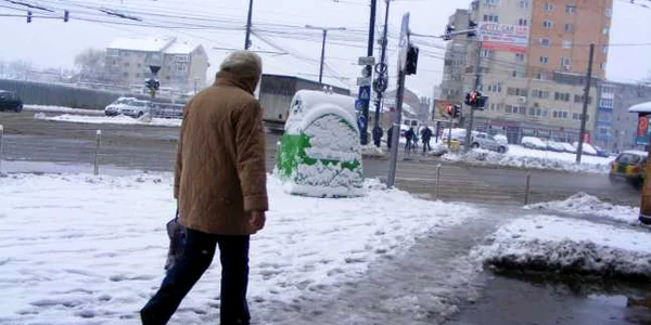 Zăpadă la Timişoara