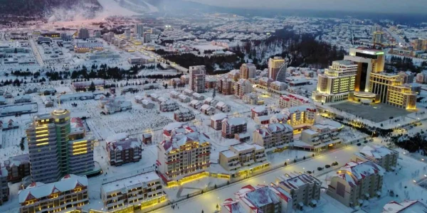 Orasul Samjyion Coreea de Nord FOTO Twitter