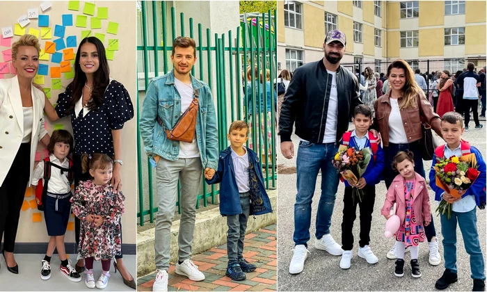 vedetele si copiii lor in prima zi de scoala jpg